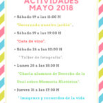 actividades mayo 2018